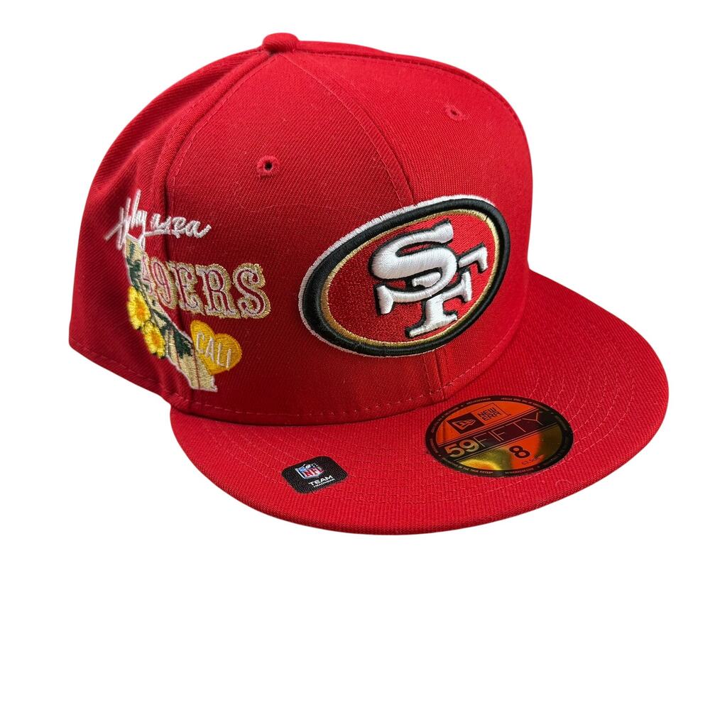 New Era 59Fifty SF 49ers City Cluster Fitted Hat Size 8